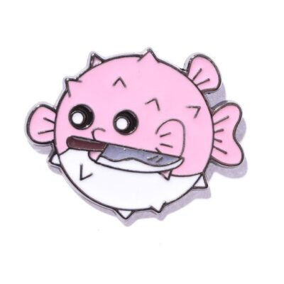 Pin – Różowa rozdymka – Prezenty – Szalony.pl