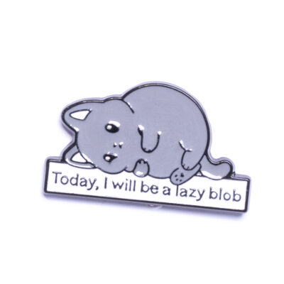 Pin – Szary kotek. – Prezenty – Szalony.pl