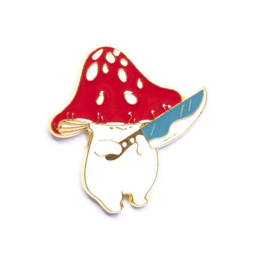 Pin - Muchomorek z nożem