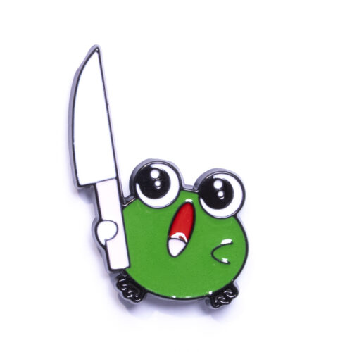 Pin - Żabka z nożem