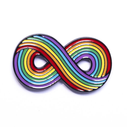 Pin - Tęczowa ósemka