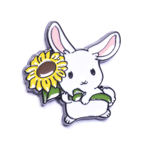 Pin - Królik ze słonecznikiem