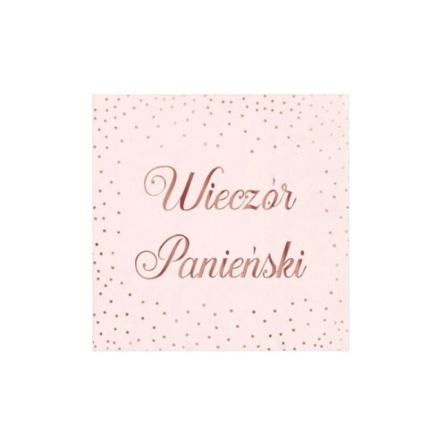 Serwetki - Wieczór Panieński, różowe