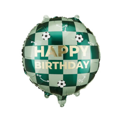 Balon bez helu: Happy Birthday, piłka, 35 cm – Balony foliowe – Szalony.pl