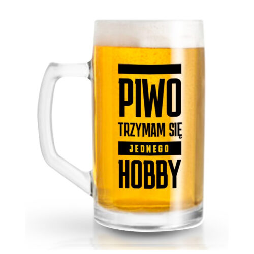 Kufel - Piwo trzymam się jednego hobby, 500ml