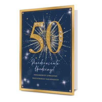 Kartka XXL – 50 lat, niesamowity jubileusz – Kartki okolicznościowe – Szalony.pl