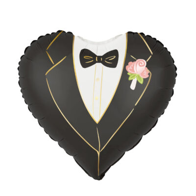 Balon bez helu: Serce, garnitur, 45 cm – Balony foliowe – Szalony.pl