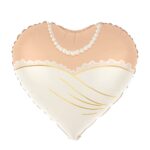 Balon bez helu: Serce, suknia, 45 cm – Balony foliowe – Szalony.pl