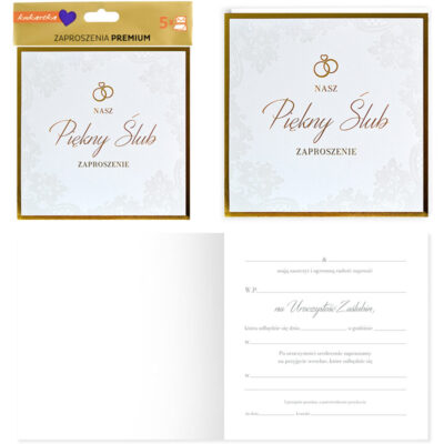 Zaproszenia – Nasz piękny ślub – Wszystkie produkty – Szalony.pl