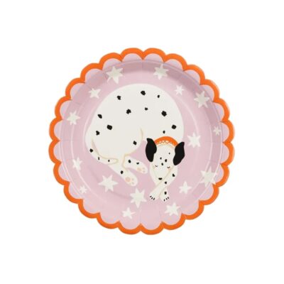 Talerzyki – Piesek, 18 cm, 6 szt. – Talerzyki papierowe – Szalony.pl