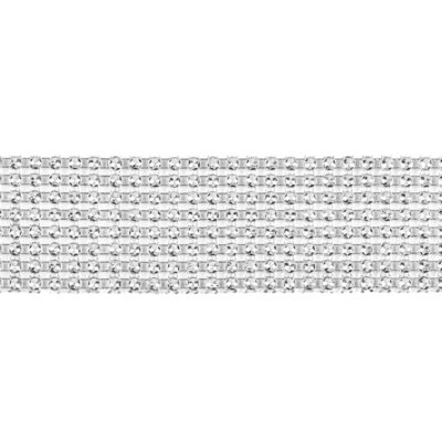 Taśma z cyrkoniami, srebrny, 4x900cm – Wstążki – Szalony.pl
