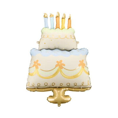 Balon bez helu: Tort, 62x104cm – Balony foliowe – Szalony.pl