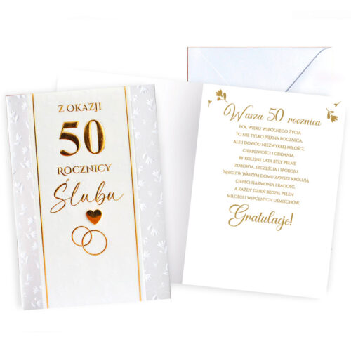 Kartka - 50 rocznica ślubu