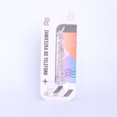 Zawieszka do telefonu – Kamyczki fioletowy, biały – Wszystkie produkty – Szalony.pl