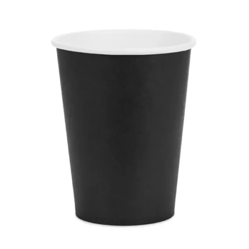 Kubeczki papierowe - czarne, 250 ml (6 szt.)