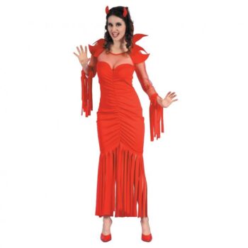 Strój – Czerwona diablica, rozmiar M – Halloween – Szalony.pl