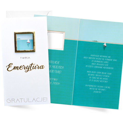 Kartka okolicznościowa - Emerytura, pocztówka