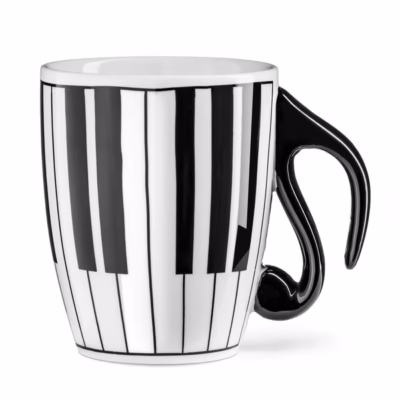 Kubek muzyczny – Pianino, klawisze – Prezent na Ogólne Urodziny – Szalony.pl