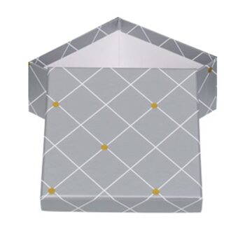 Pudełko prezentowe – Srebrne, 22×22 cm – Pudełka prezentowe – Szalony.pl