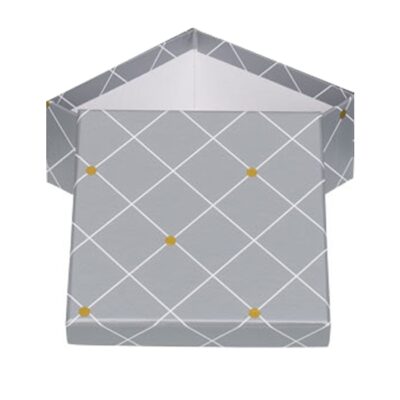 Pudełko prezentowe – Srebrne, 22×22 cm – Pudełka prezentowe – Szalony.pl