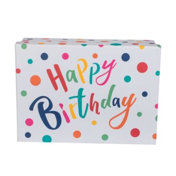 Pudełko prezentowe – Happy birthday, 28,5×20 cm – Pudełka prezentowe – Szalony.pl