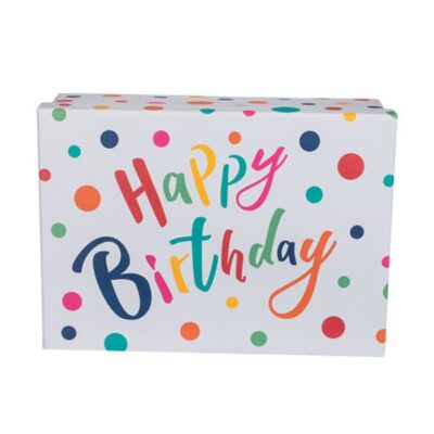 Pudełko prezentowe – Happy birthday, 28,5×20 cm – Pudełka prezentowe – Szalony.pl
