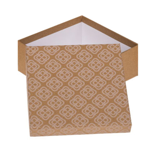 Pudełko prezentowe - Brązowe, 22x22 cm