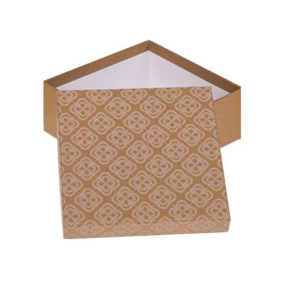 Pudełko prezentowe – Brązowe, 22×22 cm – Pudełka prezentowe – Szalony.pl