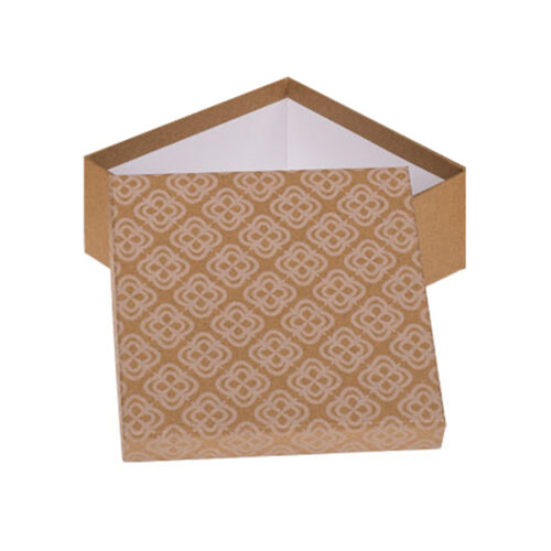 Pudełko prezentowe - Brązowe, 20x20 cm