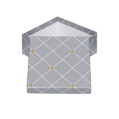 Pudełko prezentowe – Srebrne, 22×22 cm – Pudełka prezentowe – Szalony.pl