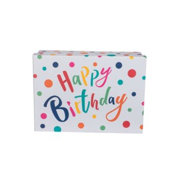 Pudełko prezentowe – Happy birthday, 28,5×20 cm – Pudełka prezentowe – Szalony.pl