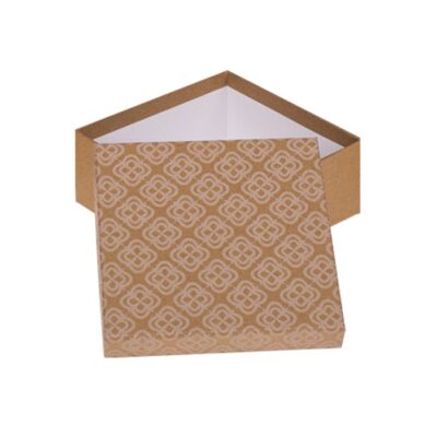 Pudełko prezentowe – Brązowe, 22×22 cm – Pudełka prezentowe – Szalony.pl