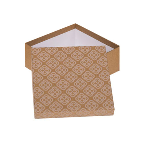 Pudełko prezentowe - Brązowe, 18x18 cm