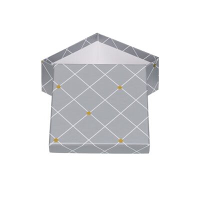 Pudełko prezentowe – Srebrne, 22×22 cm – Pudełka prezentowe – Szalony.pl