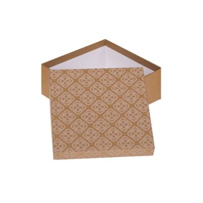 Pudełko prezentowe – Brązowe, 22×22 cm – Pudełka prezentowe – Szalony.pl