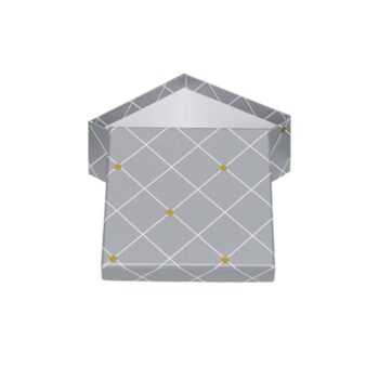 Pudełko prezentowe – Srebrne, 22×22 cm – Pudełka prezentowe – Szalony.pl