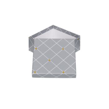 Pudełko prezentowe – Srebrne, 22×22 cm – Pudełka prezentowe – Szalony.pl