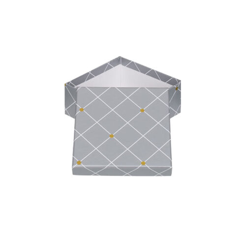 Pudełko prezentowe - Srebrne, 12x12 cm