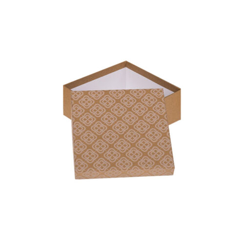 Pudełko prezentowe - Brązowe, 12x12 cm