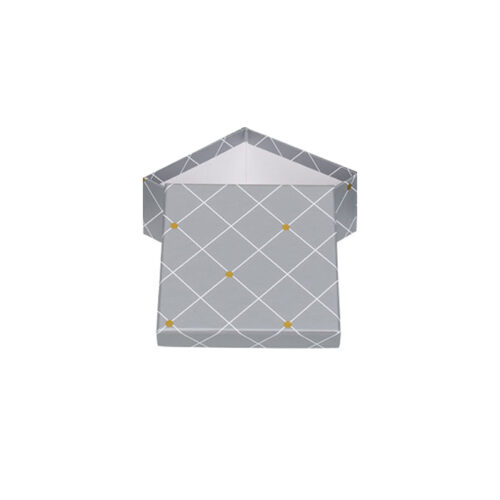 Pudełko prezentowe - Srebrne, 10x10 cm