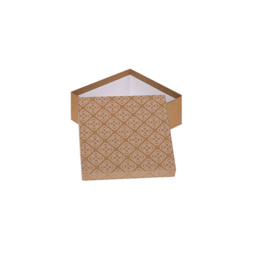 Pudełko prezentowe - Brązowe, 10x10 cm