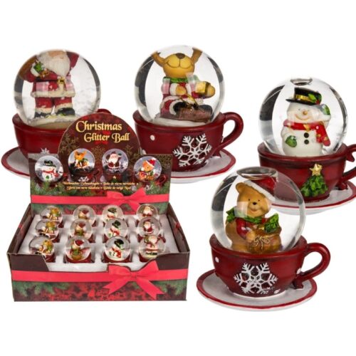 Świąteczna kula w filiżance - mix, 1 szt