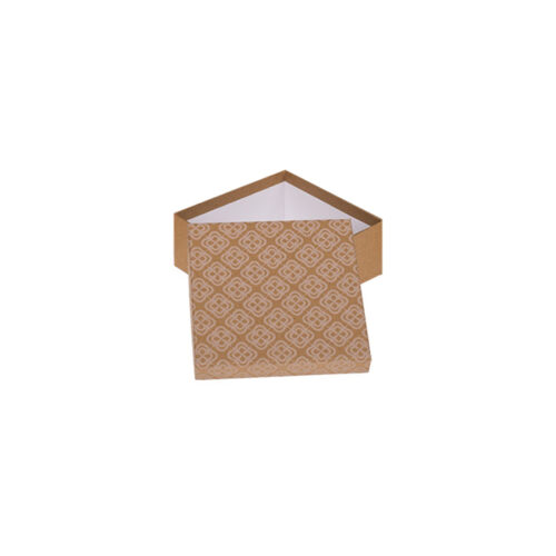 Pudełko prezentowe - Brązowe, 8x8 cm