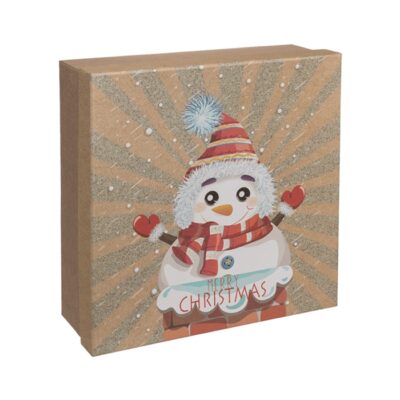 Pudełko prezentowe – Bałwanek, 22,5×22,5 cm – Pudełka prezentowe – Szalony.pl