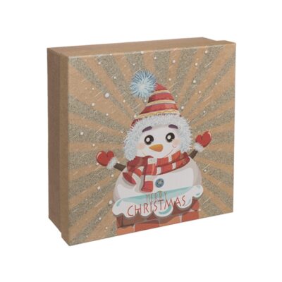 Pudełko prezentowe – Bałwanek, 22,5×22,5 cm – Pudełka prezentowe – Szalony.pl