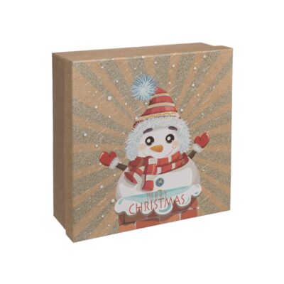 Pudełko prezentowe – Bałwanek, 22,5×22,5 cm – Pudełka prezentowe – Szalony.pl