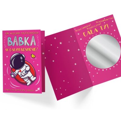 Kartka urodzinowa – Astronauta, lusterko – Kartki gratulacje – Szalony.pl