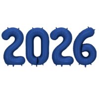 Balony z helem: Zestaw Sylwestrowy “2026” – granat, 86 cm – Balony z helem (Trójmiasto) – Szalony.pl