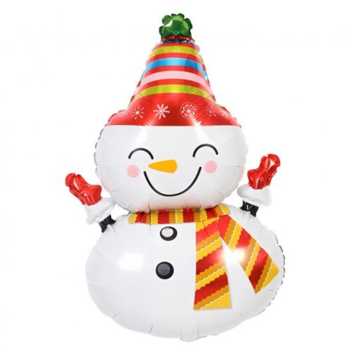 Balon bez helu: Bałwanek, 81x46cm