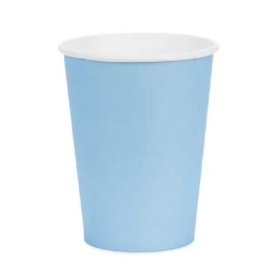 Kubeczki papierowe – Jasny niebieski, 250ml 6szt – Dekoracje imprezowe – Szalony.pl